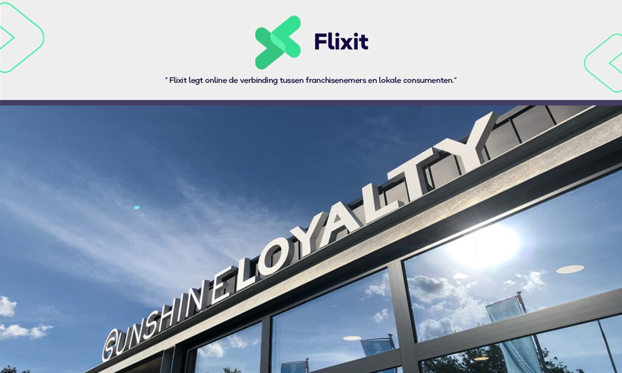 Flixit B.V. En Sunshine Loyalty B.V. Gaan Een Strategische Samenwerking ...